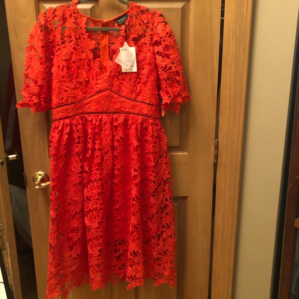 Bardot crochet dress